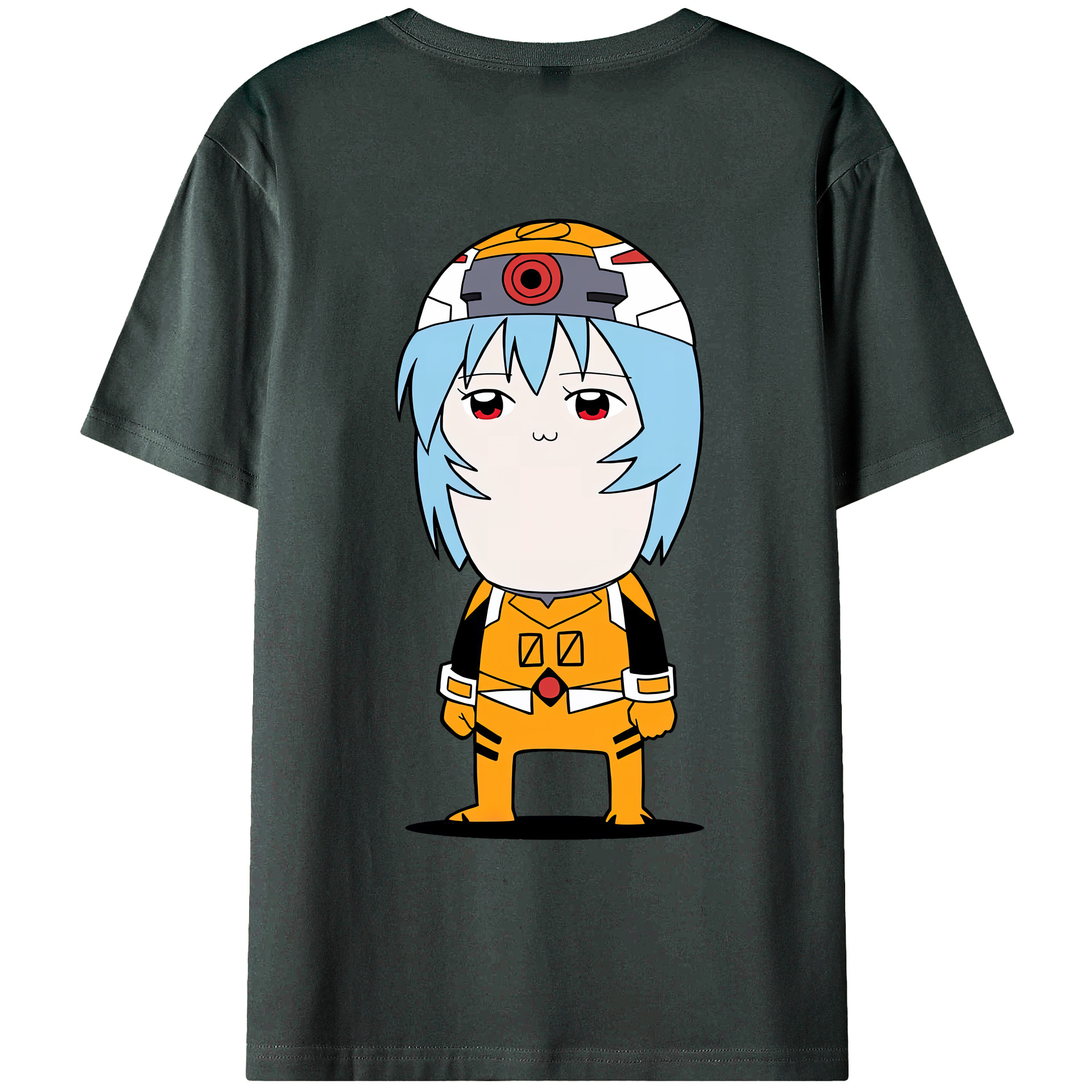 （画像用） EVA 新世紀エヴァンゲリオン 綿100％ メンズ半袖Tシャツ（バックプリント） 通気性